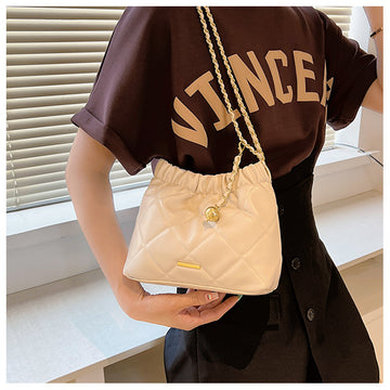 CL1121 - Plated Chain Shoulder Bag